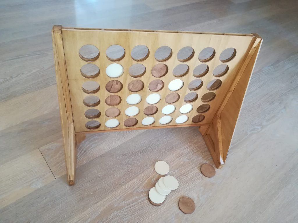 jeu puissance 4 en bois