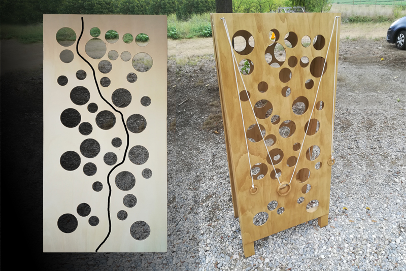 Jeu du gruyère en bois