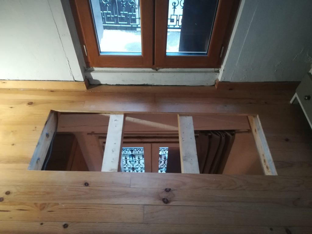 Ouverture plancher