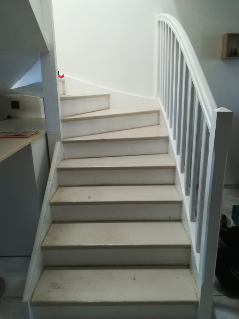 Rénovation escalier en bois 