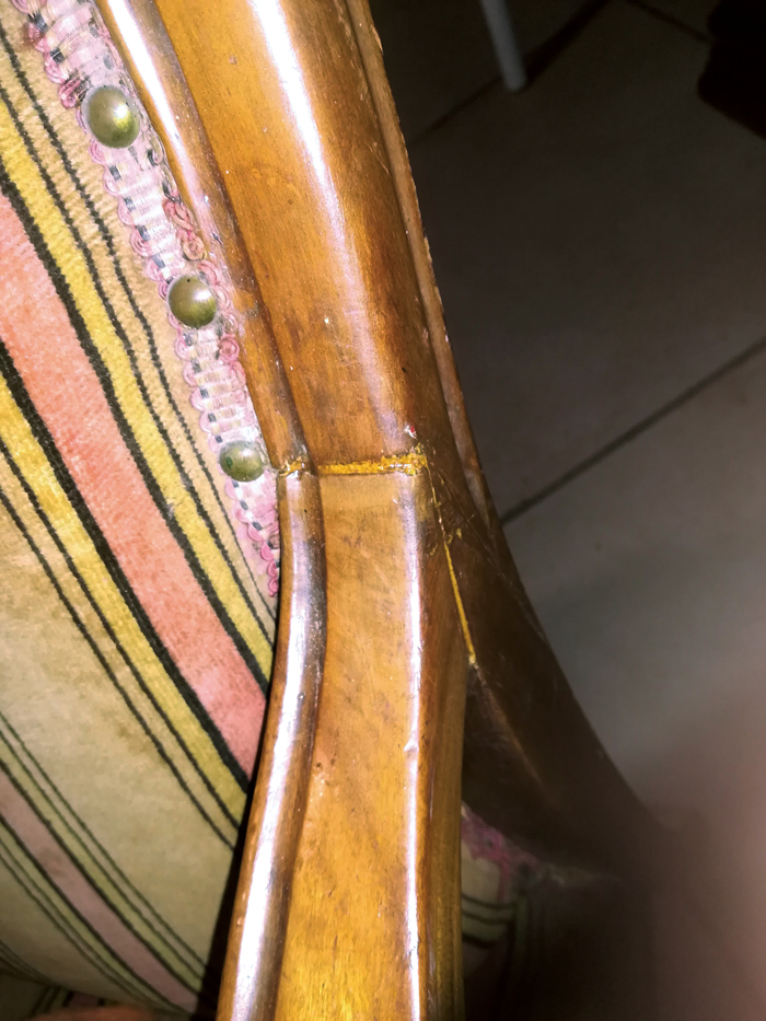 Restauration Fauteuil Voltaire après